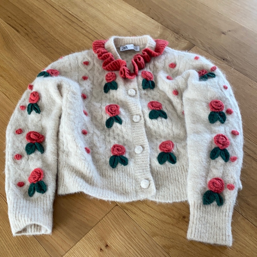 Zara embellished cardigan